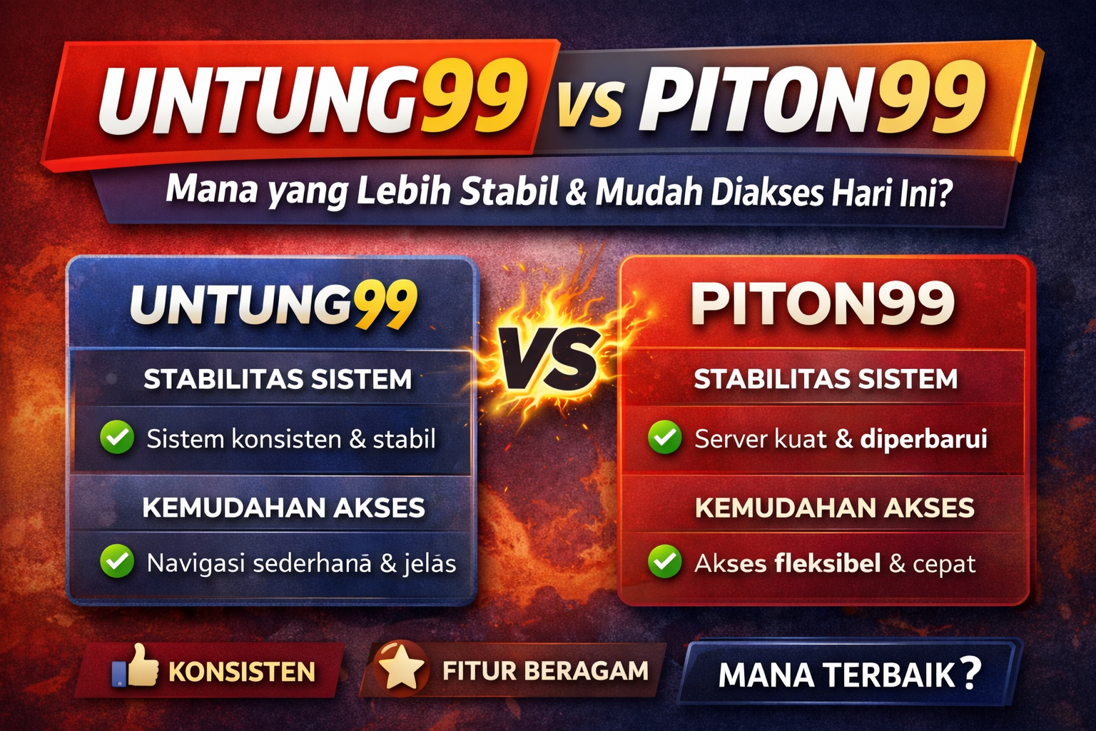 untung99 vs piton99
