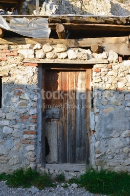 A ramshackle door