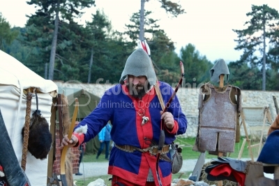 Archer on a medieval festival