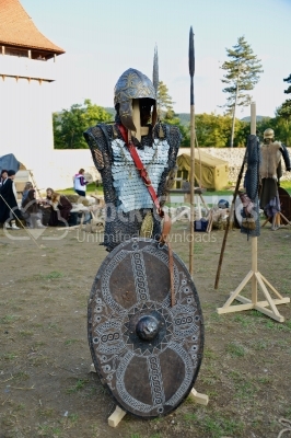 Armor with shield