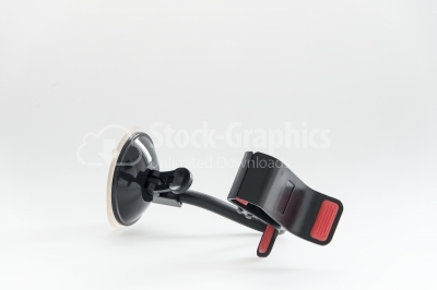 Big plastic auto clamp isolated on a white