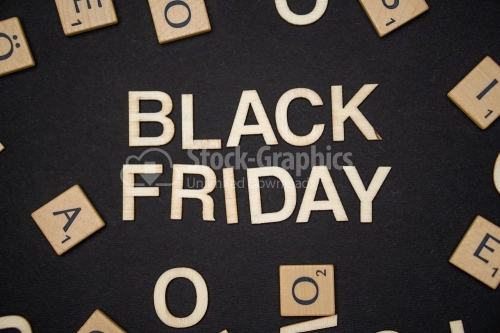 BLACK FRIDAY word written on dark paper background. BLACK FRIDAY text for your concepts