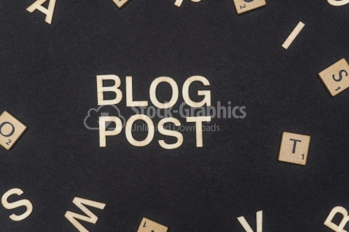 BLOG POST word written on dark paper background. BLOG POST text for your concepts
