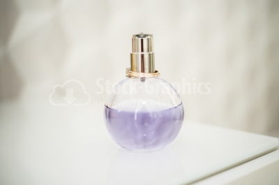 Blurred perfume bottle