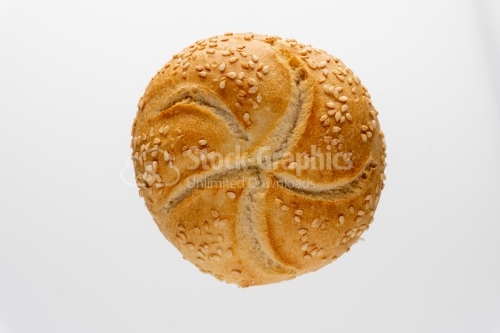 Bread kaiser top view