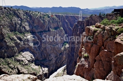 Bridge over Royal Gorge canyon
