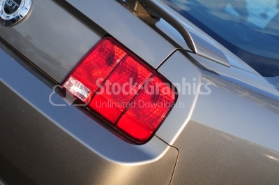 Car headlight - Stock Image