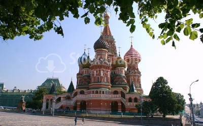 Cathederal, St Basil's Moscow - Stock Image