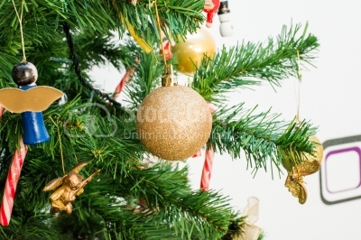 Christmas ornaments on the Christmas tree