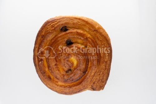Cinnamon rolls isolated on white background