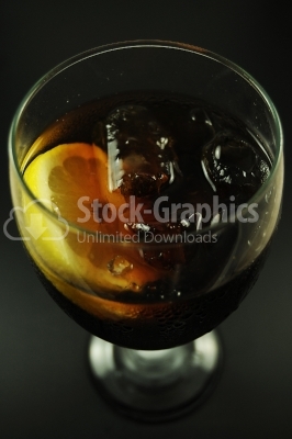 Cola in glass 