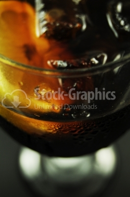 Cola in glass 