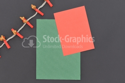 Decoration with colored paper