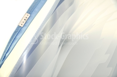 Deep blue file folder isolated on white