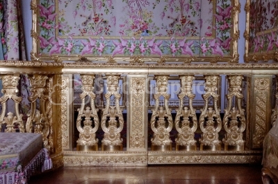 Details of royal bedroom at Chateau de Versailles (Palace of Ver
