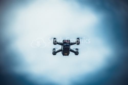 Drone on a blue sky