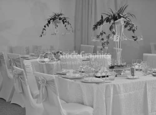 Elegant table for wedding