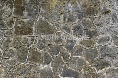 European old basalt wall