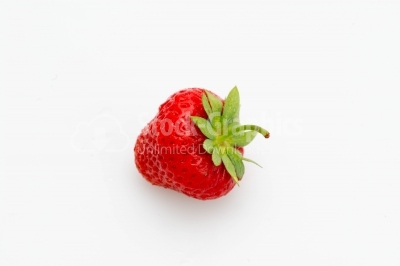 Fresh strawberry on a light background