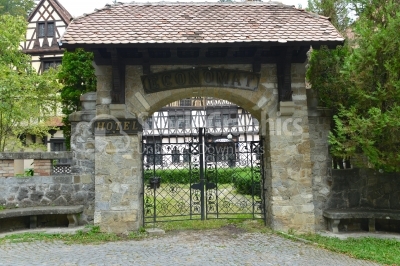 Front gate of Hotel Economat