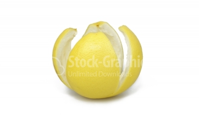 Fruit in grapefruit peel