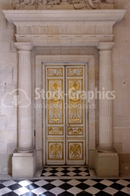 Interior door of Church of St-Louis-des-Invalides 
