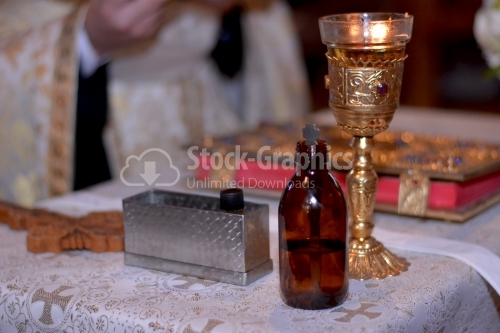 Items and attributes for the sacrament of baptism in the Orthodox Church