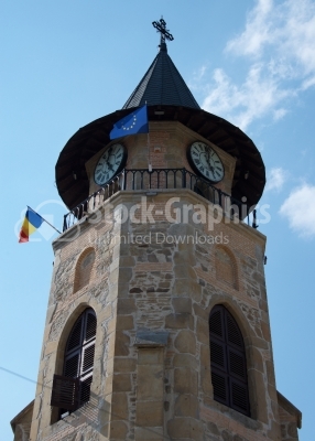 Medieval tower in Piatra Neamt, Romania