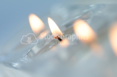 Memorial Candles - Stock Image