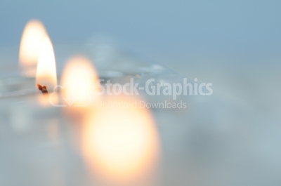 Memorial Candles - Stock Image