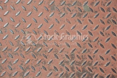 Old diamond plate texture for background