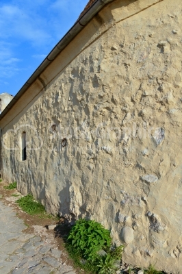 Old wall inside Rasnov medieval castle