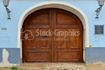 Old wine cellar door