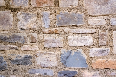 Old-fashioned brick wall