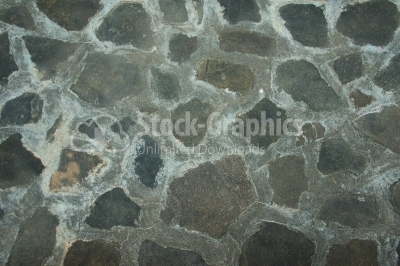 Pattern of decorate natural stone wall