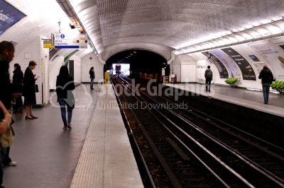 People on subway platform