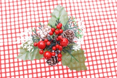 Plant aquifolium - european holly ilex christmas decoration
