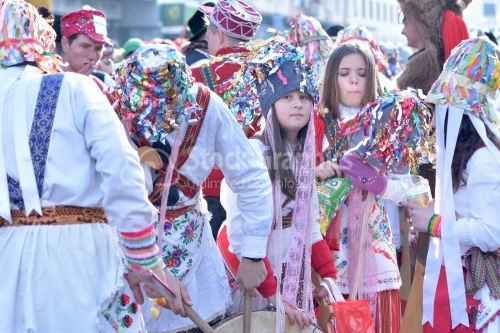 Romanian rituals performed by participants with bells, sticks and drums making noise to dispel the malevolent spirits.