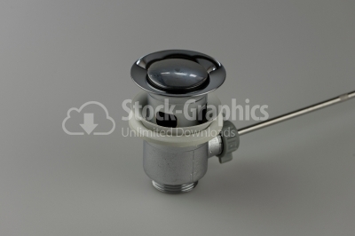 Sink pipe under wash basin - Stock Image