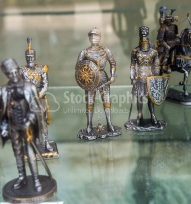 Steel medieval knights souvenir