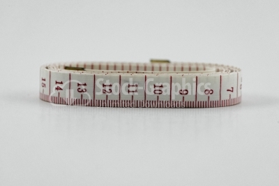 Tailor measuring tape isolated - Stock Image