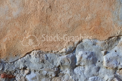 Wall texture with double plaster