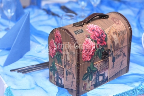 Wedding Box for money. Boxes for gifts. Decorated with roses