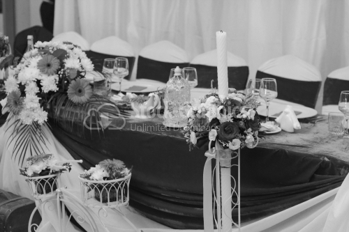 Wedding table with elegant design