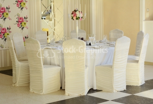 Wedding table with luxury details