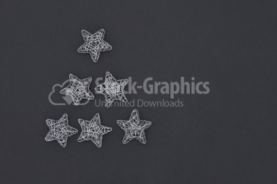 Wireframe Sparkly Silver Star