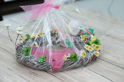 Wreath packaged