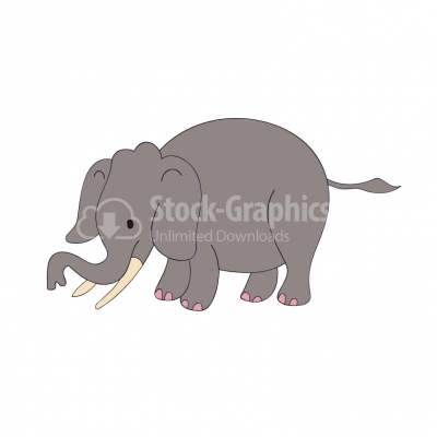 African elephant - Illustration