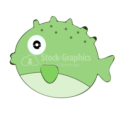 Blowfish cartoon 