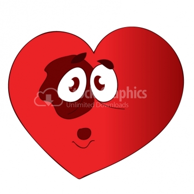 Bruised Valentine heart
